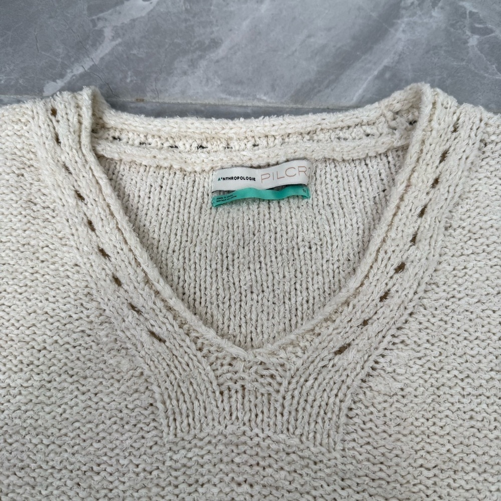 Women’s Anthropologie Pilcro Marla V-Neck Pullover Sweater Plus Size 1X - Picture 7 of 16